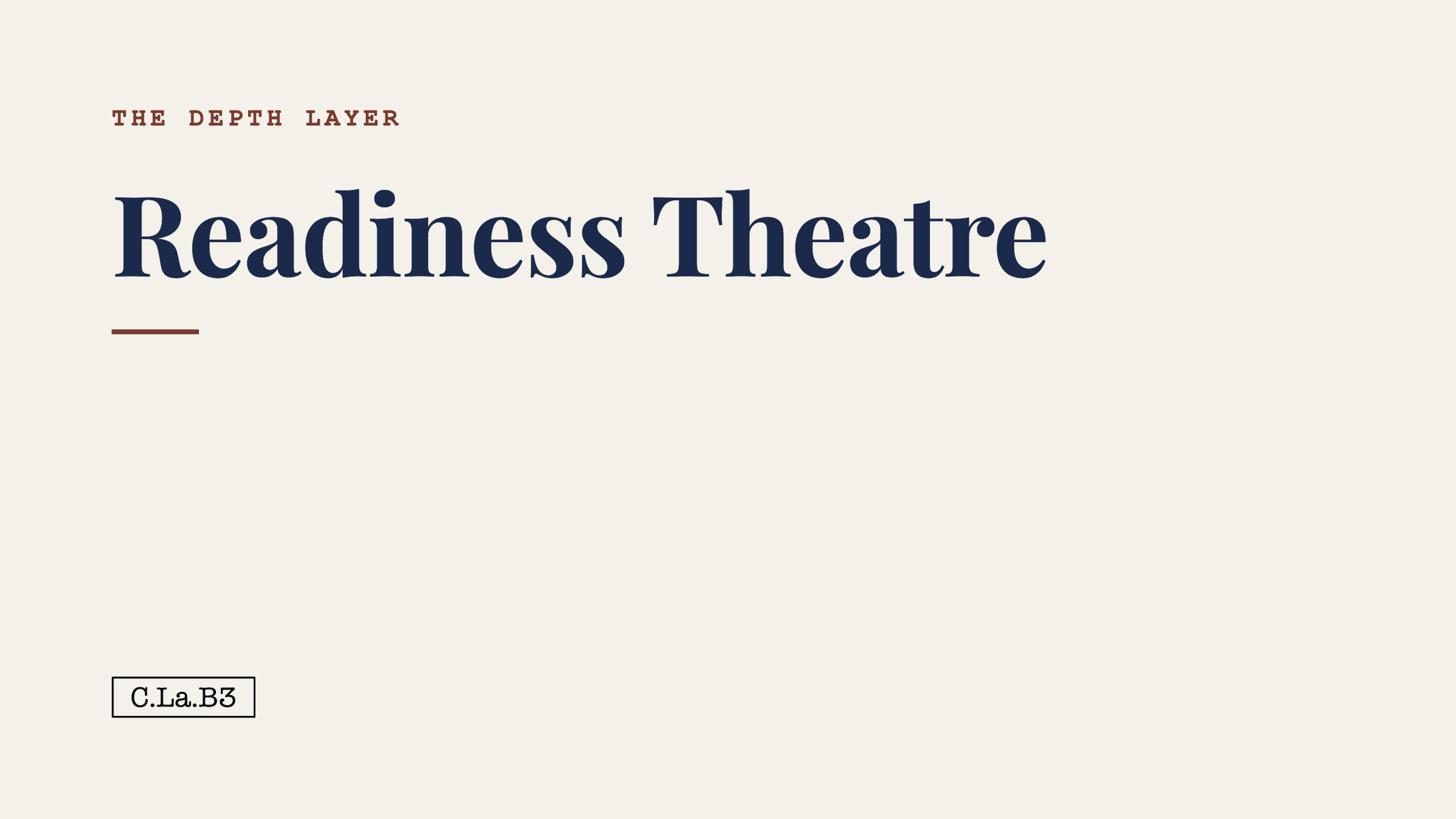 Readiness Theatre
