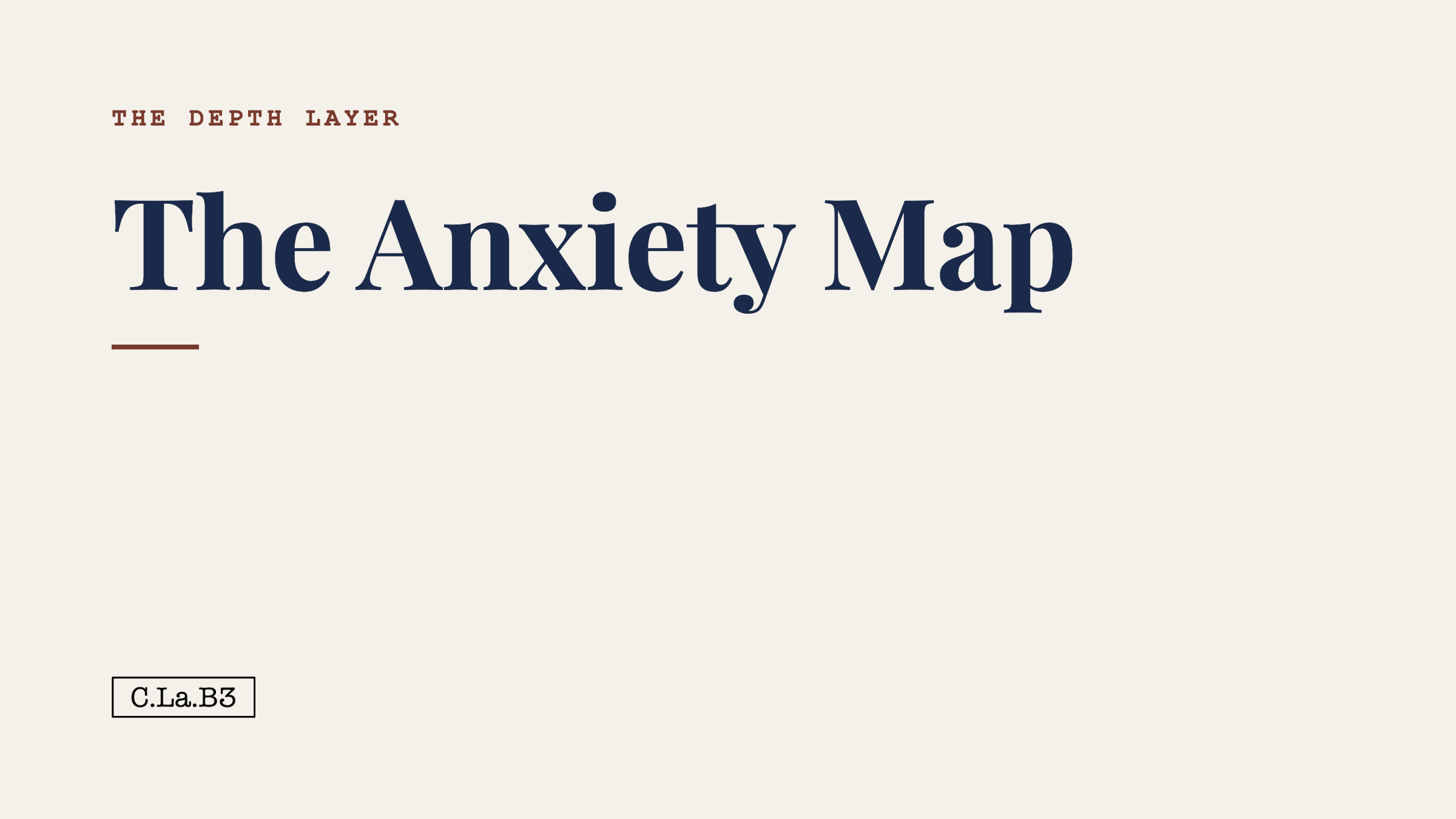 The Anxiety Map