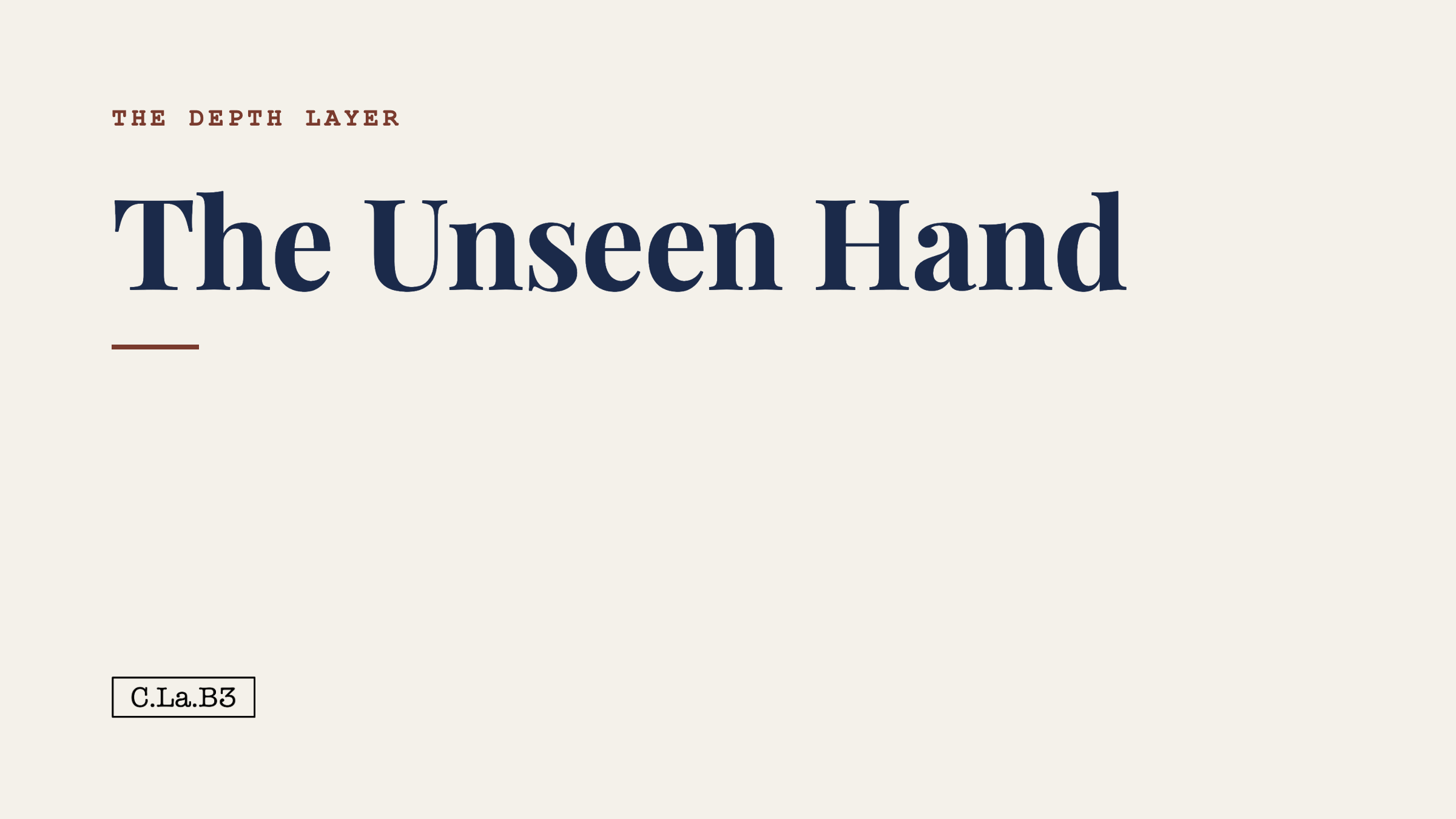 The Unseen Hand
